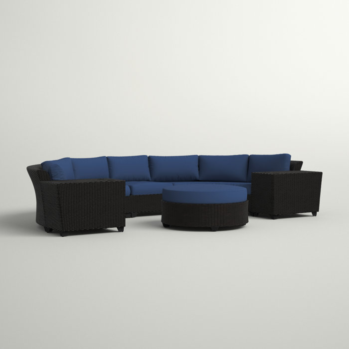 Sol 72 Outdoor™ Tegan Wicker/Rattan 5 Person Seating Group with